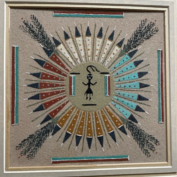 Authentic Navajo Sand Painting (Vintage) - Picture 2 of 6
